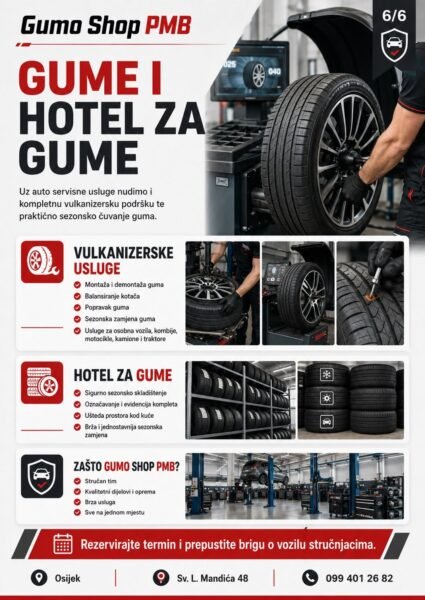 GUMO SHOP PMB vulkanizerski i auto servis